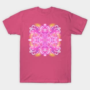 Pink neon mandala T-Shirt